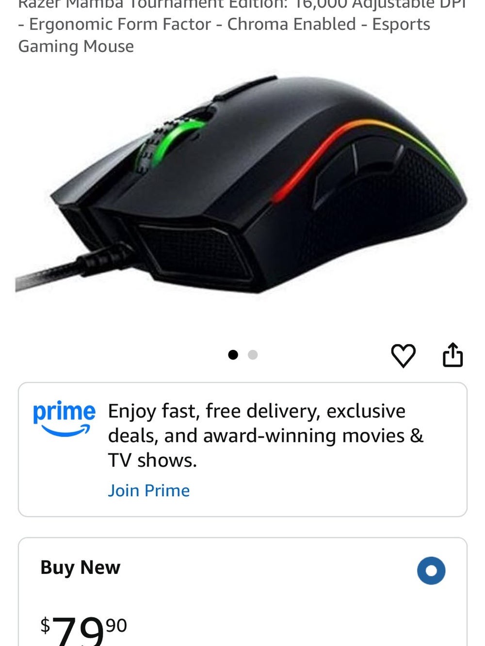 Razer Mamba Tournament Edition
